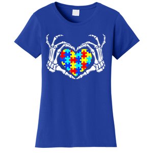 Autism Awareness Love Heart Puzzle Piece Autism Familly Cool Gift Women's T-Shirt