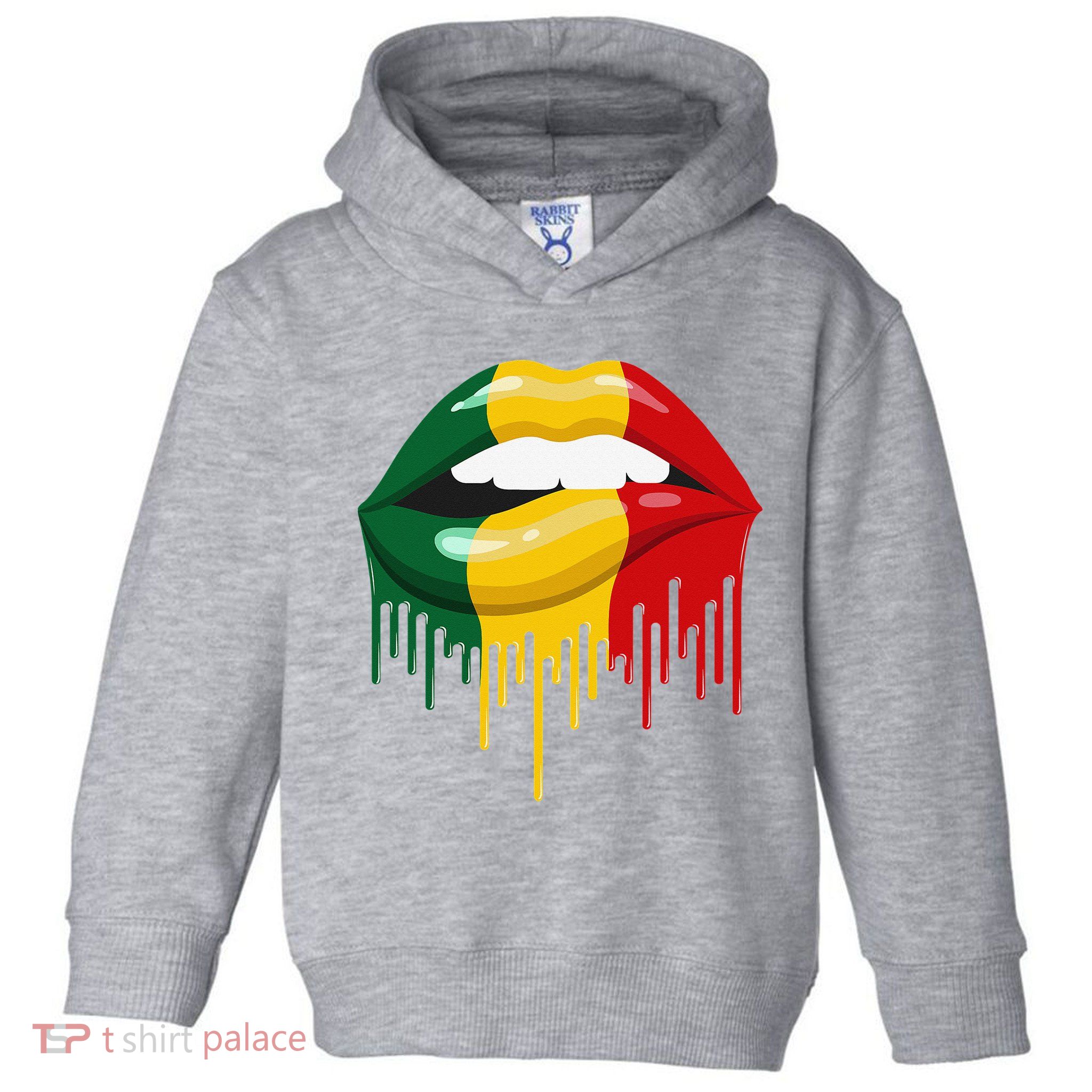 African American Lips Juneteenth Queen Toddler Hoodie