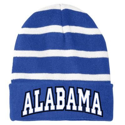 Alabama Striped Beanie with Solid Band