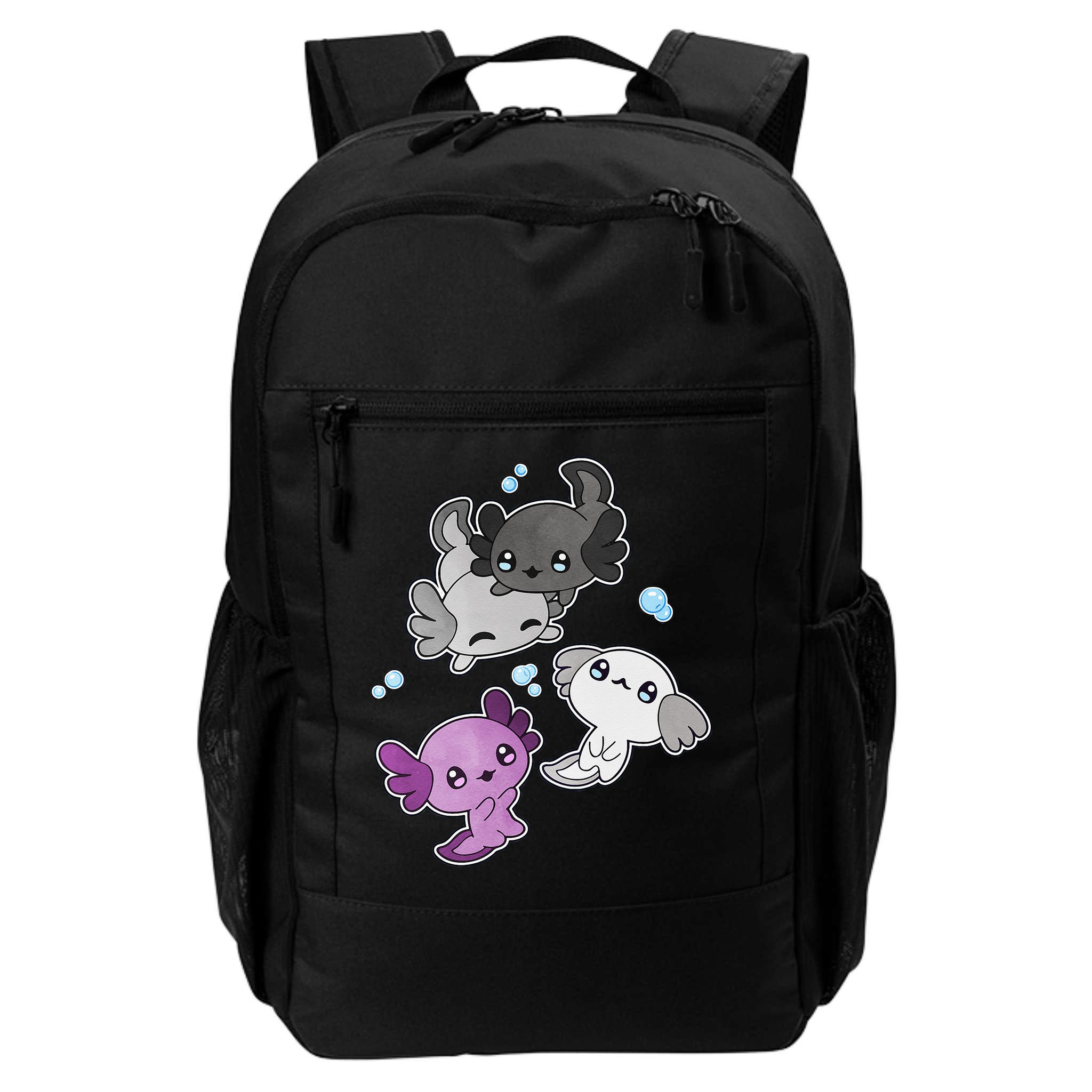 Asexual Axolotl LGBT Demisexual Ace Pride Flag Pet Aquarium Backpack