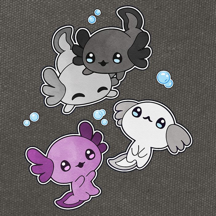 Asexual Axolotl LGBT Demisexual Ace Pride Flag Pet Aquarium Cotton Canvas Backpack