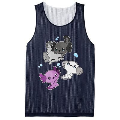 Asexual Axolotl LGBT Demisexual Ace Pride Flag Pet Aquarium Mesh Reversible Basketball Jersey Tank