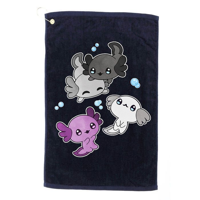 Asexual Axolotl LGBT Demisexual Ace Pride Flag Pet Aquarium Golf Towel