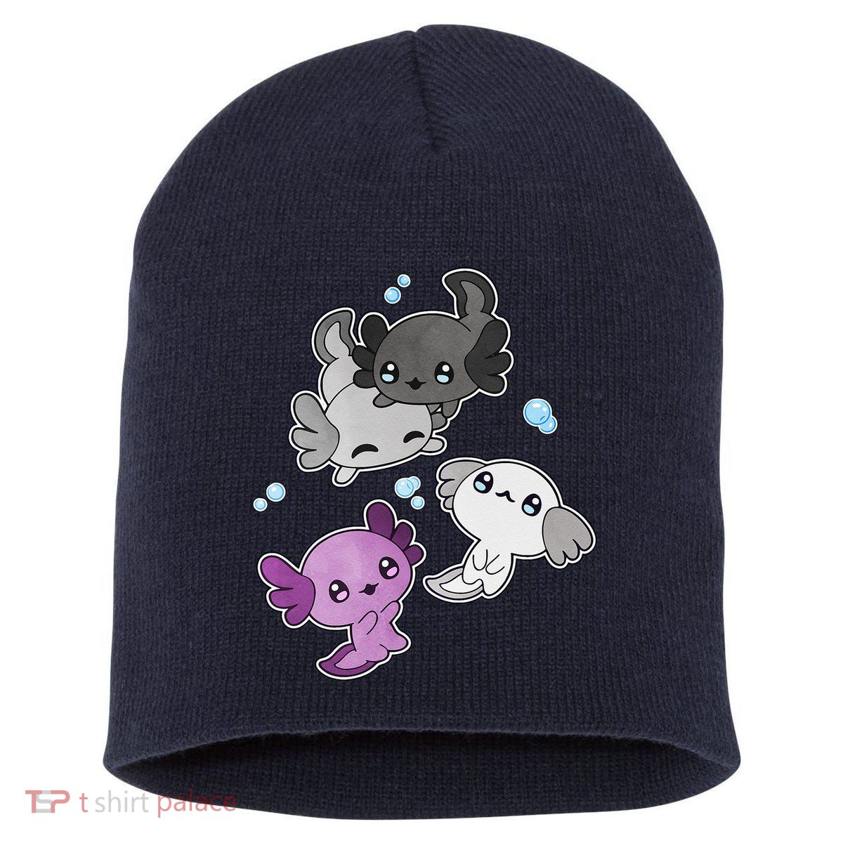 Asexual Axolotl LGBT Demisexual Ace Pride Flag Pet Aquarium Short Acrylic Beanie
