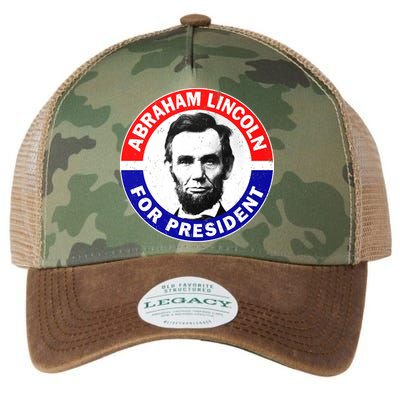 Abraham Abe Lincoln For President Vintage Legacy Tie Dye Trucker Hat