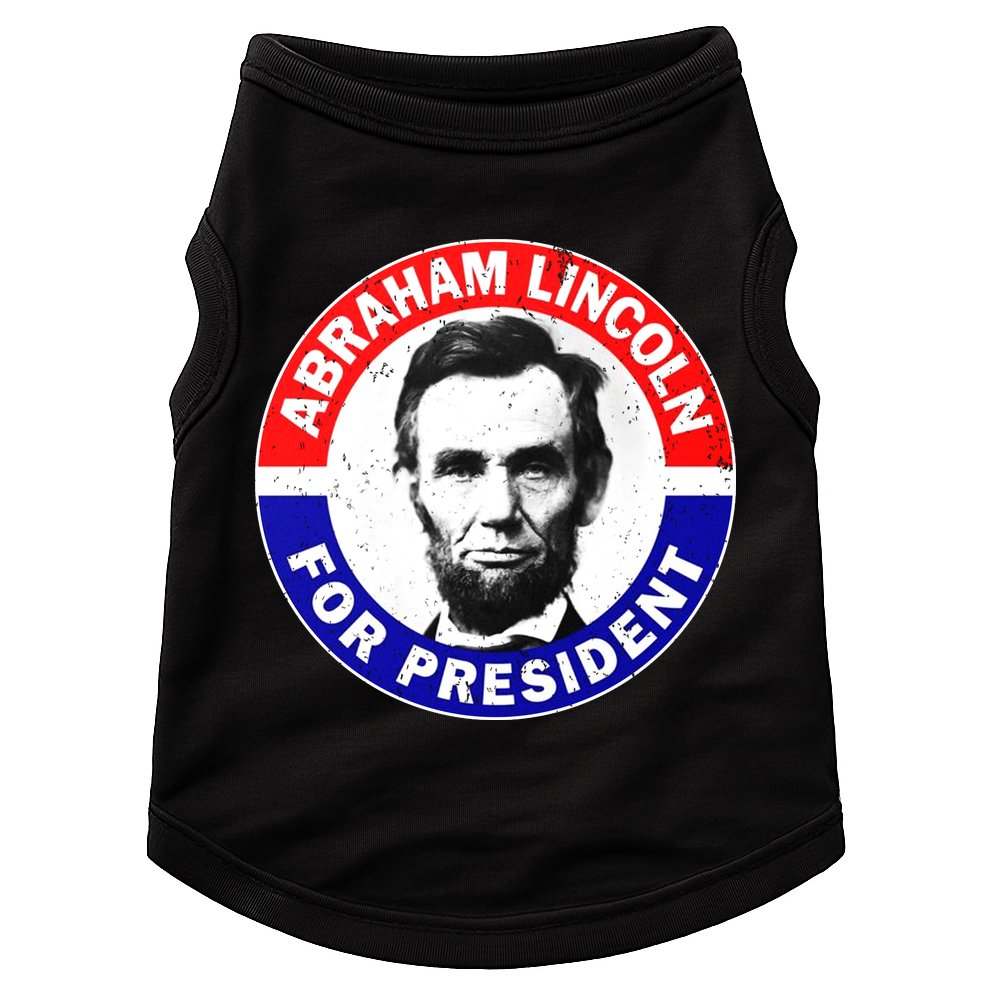 Abraham Abe Lincoln For President Vintage Doggie Tank