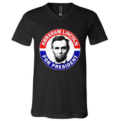 Abraham Abe Lincoln For President Vintage V-Neck T-Shirt