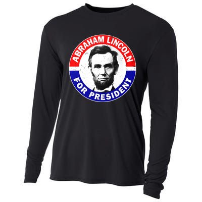 Abraham Abe Lincoln For President Vintage Cooling Performance Long Sleeve Crew