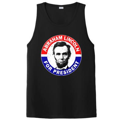 Abraham Abe Lincoln For President Vintage PosiCharge Competitor Tank