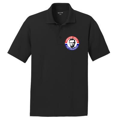 Abraham Abe Lincoln For President Vintage PosiCharge RacerMesh Polo