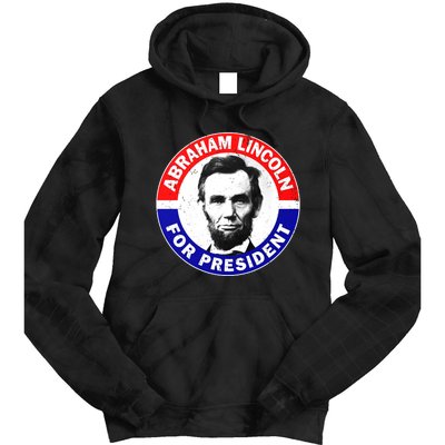 Abraham Abe Lincoln For President Vintage Tie Dye Hoodie