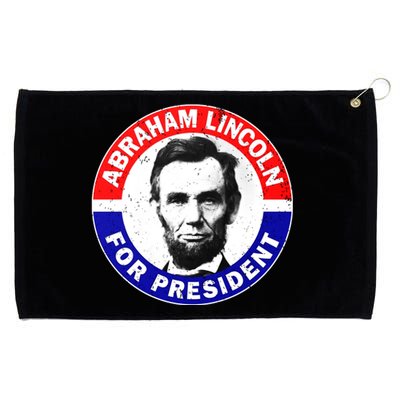 Abraham Abe Lincoln For President Vintage Grommeted Golf Towel