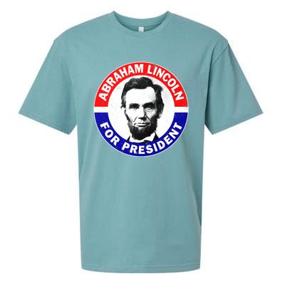 Abraham Abe Lincoln For President Vintage Sueded Cloud Jersey T-Shirt