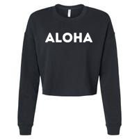 Aloha Cropped Pullover Crew