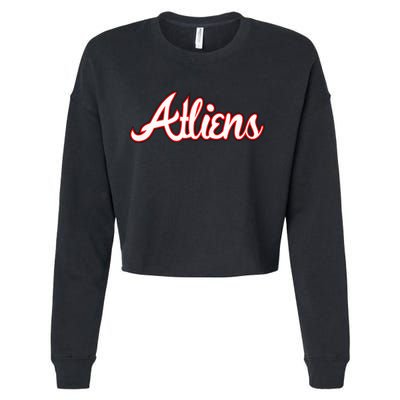 Atliens Atlanta Live In Atlanta Love Atlanta Cropped Pullover Crew