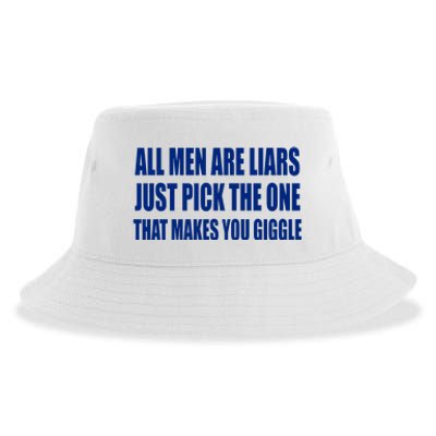 All Are Liars Just Pick The One That Makes You Giggle Sustainable Bucket Hat