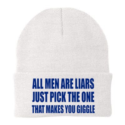 All Are Liars Just Pick The One That Makes You Giggle Knit Cap Winter Beanie