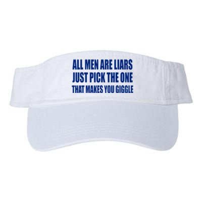 All Are Liars Just Pick The One That Makes You Giggle Valucap Bio-Washed Visor