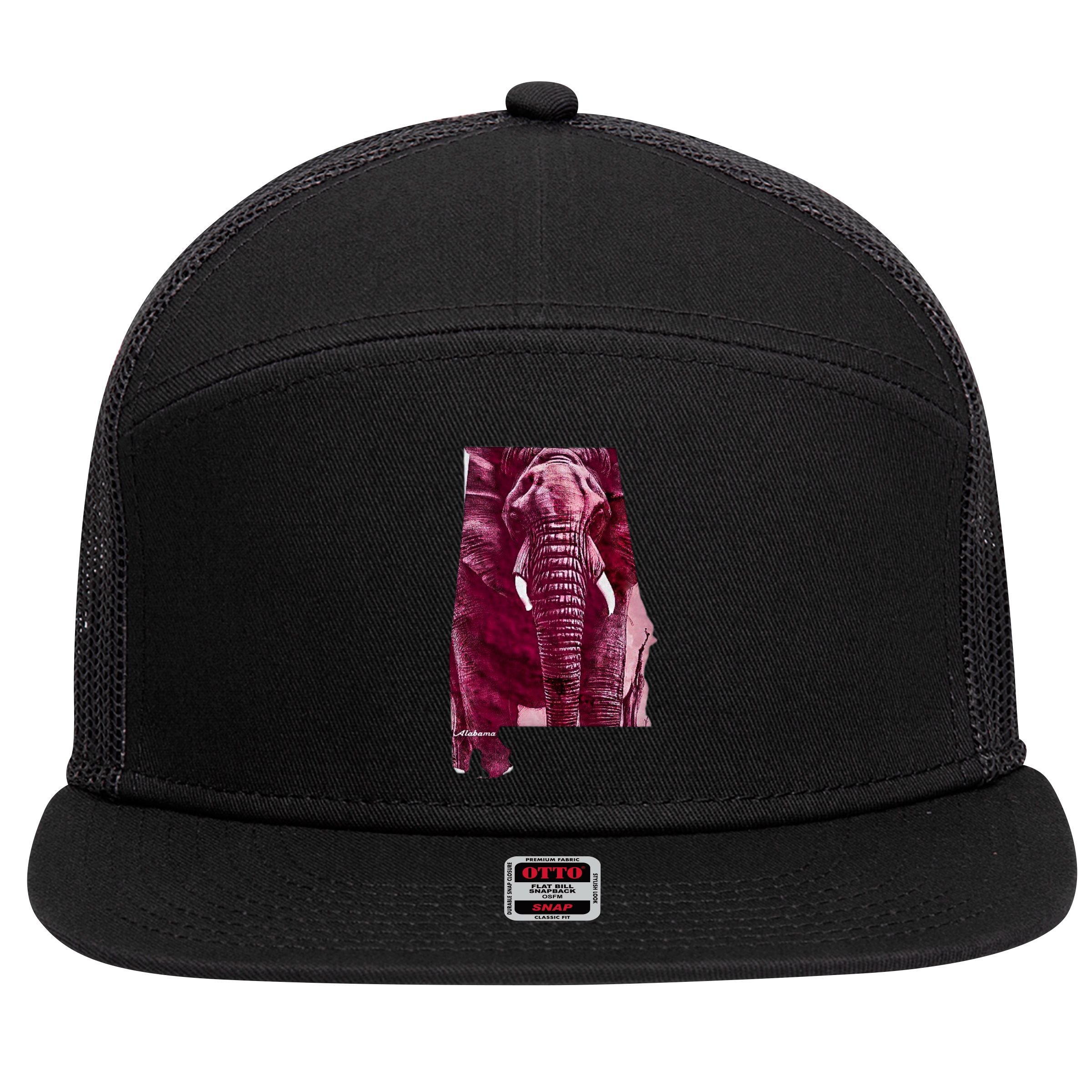 Alabama 7 Panel Mesh Trucker Snapback Hat