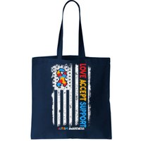 Autism Autistic Love Accept Support Autism Awareness Tote Bag