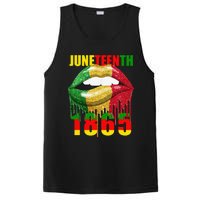 African American Lips Funny  Juneteenth Queen PosiCharge Competitor Tank