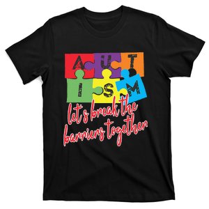 Autism Awareness Let's Break The Barriers Together T-Shirt