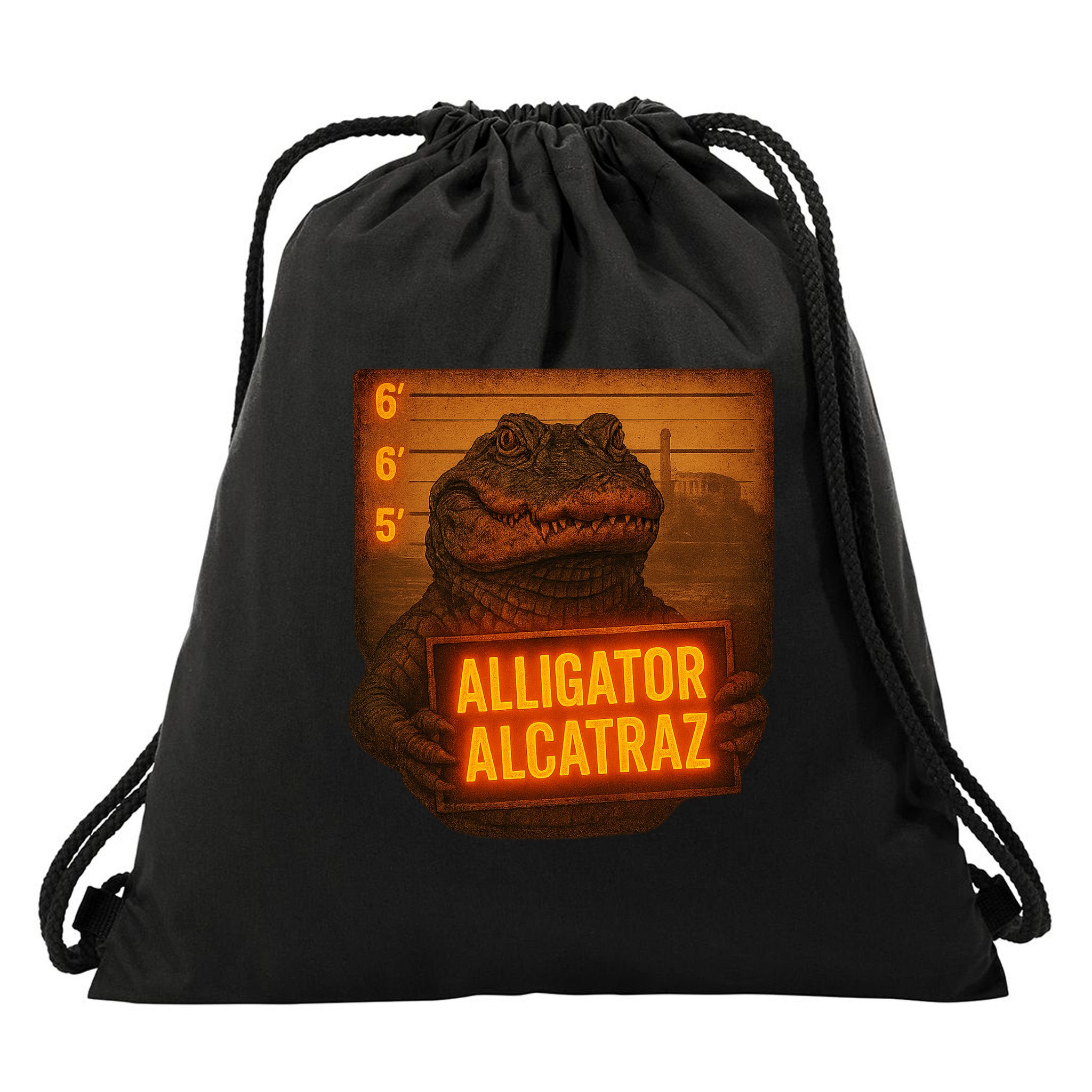 Alligator Alcatraz Limited Drawstring Bag
