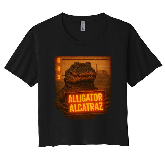 Alligator Alcatraz Limited Women's Crop Top Tee