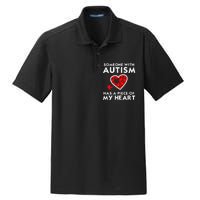 Autism Awareness Love Piece Of My Heart Tee Dry Zone Grid Polo