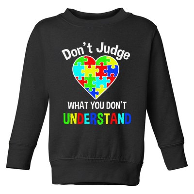 Autism Awareness Love And Support Acceptance Toddler Sweatshirt