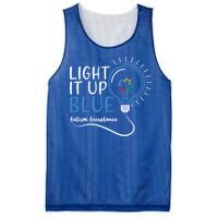 Acceptance April Light Bulb Blue For Autism Awareness Cute Gift Mesh Reversible Basketball Jersey Tank