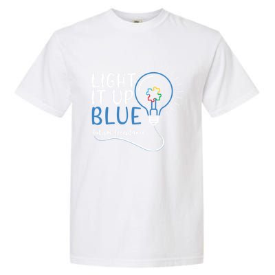 Acceptance April Light Bulb Blue For Autism Awareness Cute Gift Garment-Dyed Heavyweight T-Shirt