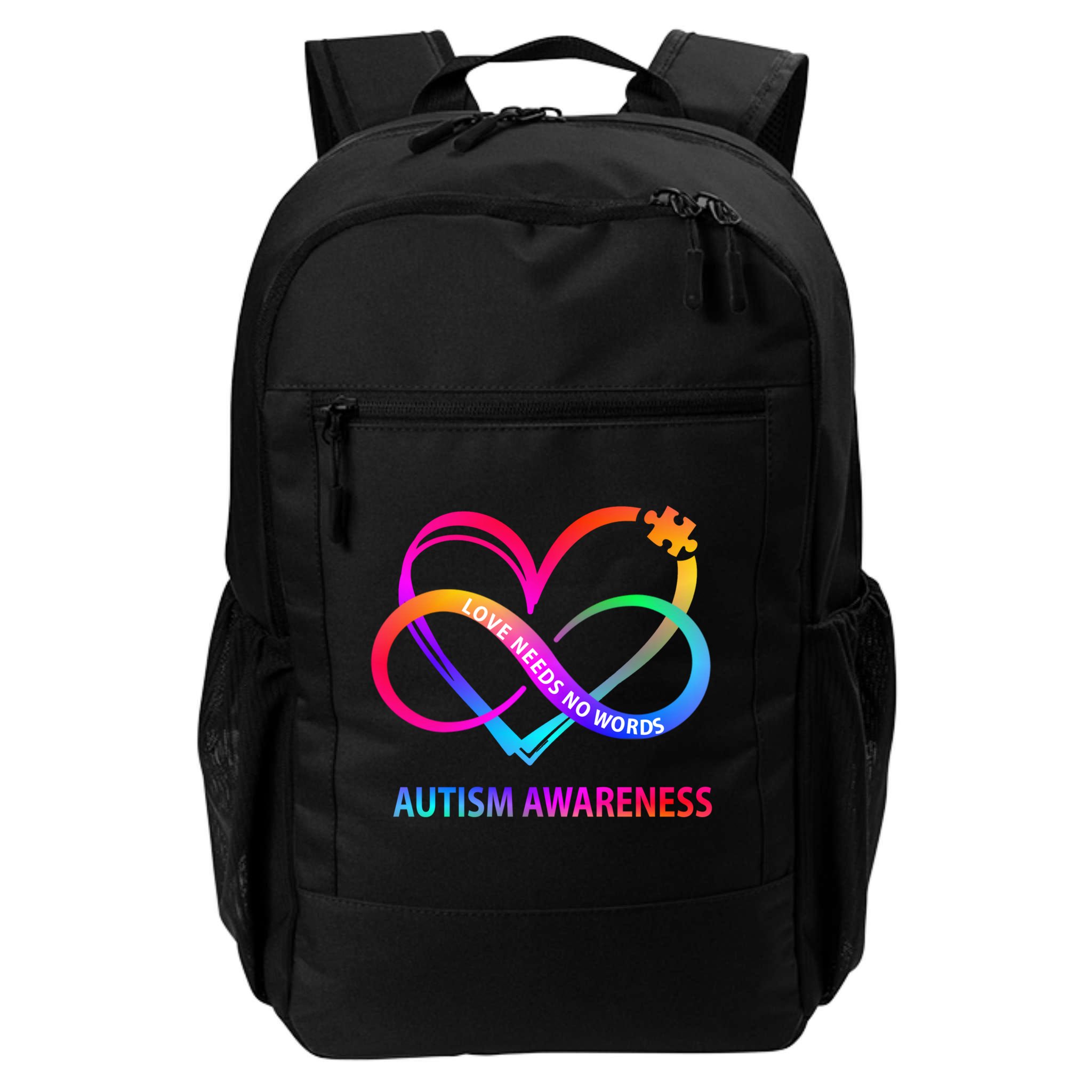 Autism Awareness Love Needs No Words Awareness Month Gift Backpack