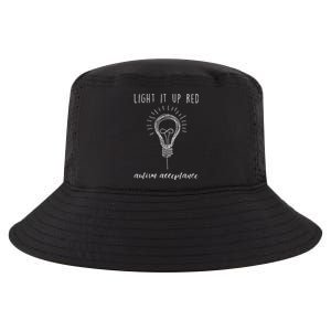 Autism Acceptance Light It Up Red redinstead Cool Comfort Performance Bucket Hat