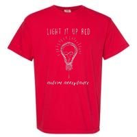 Autism Acceptance Light It Up Red redinstead Garment-Dyed Heavyweight T-Shirt