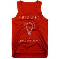 Autism Acceptance Light It Up Red redinstead Tank Top