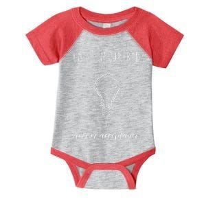 Autism Acceptance Light It Up Red redinstead Infant Baby Jersey Bodysuit