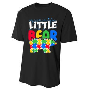 Autism Awareness Little Bear Cute support month Performance Sprint T-Shirt