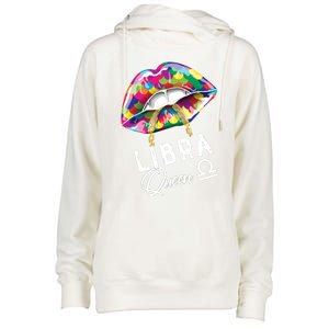 Autism Awareness Lips Libra Queen September October Birthday Cute Gift Womens Funnel Neck Pullover Hood