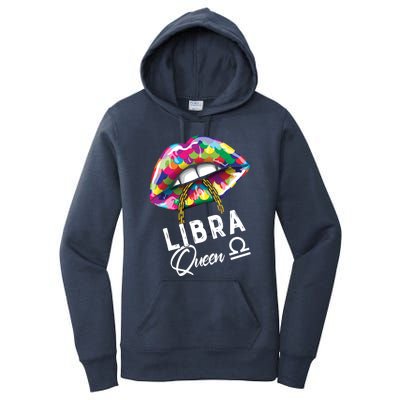 Autism Awareness Lips Libra Queen September October Birthday Cute Gift Women's Pullover Hoodie