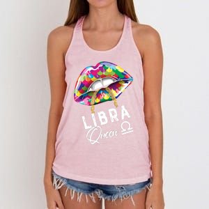 Autism Awareness Lips Libra Queen September October Birthday Cute Gift Women's Knotted Racerback Tank