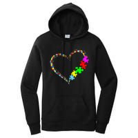 Autism Awareness Love Heart Puzzle Piece Gift Men Women Women's Pullover Hoodie