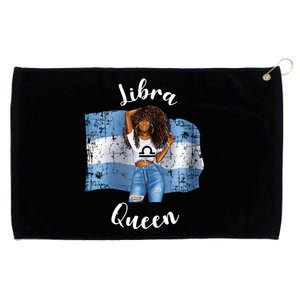 Afro Argentinian Libra Queen Black Zodiac Argentina Gift Grommeted Golf Towel