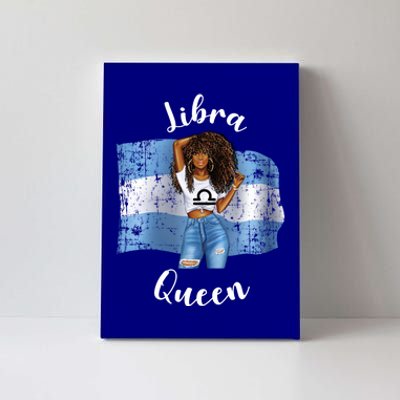 Afro Argentinian Libra Queen Black Zodiac Argentina Gift Canvas