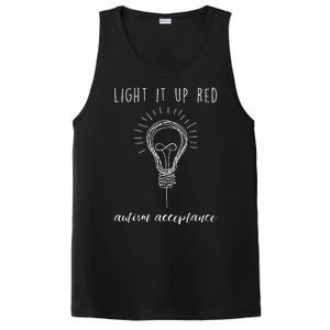 Autism Acceptance Light It Up Red Redinstead PosiCharge Competitor Tank