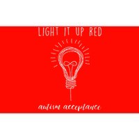 Autism Acceptance Light It Up Red Redinstead Bumper Sticker