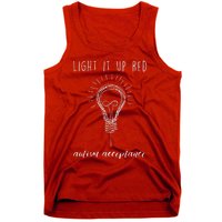 Autism Acceptance Light It Up Red Redinstead Tank Top