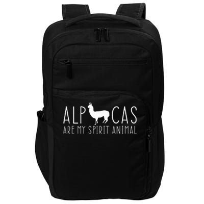 Alpacas Are My Spirit Animal Lama Llama Faith Peru Farm Impact Tech Backpack