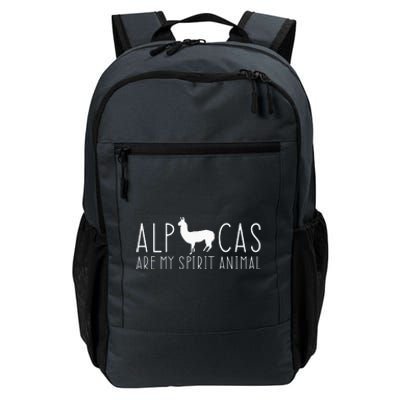 Alpacas Are My Spirit Animal Lama Llama Faith Peru Farm Daily Commute Backpack