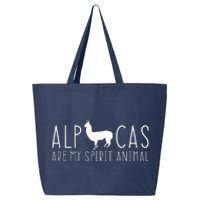 Alpacas Are My Spirit Animal Lama Llama Faith Peru Farm 25L Jumbo Tote